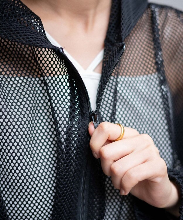 WEGO メッシュパーカー ブラック