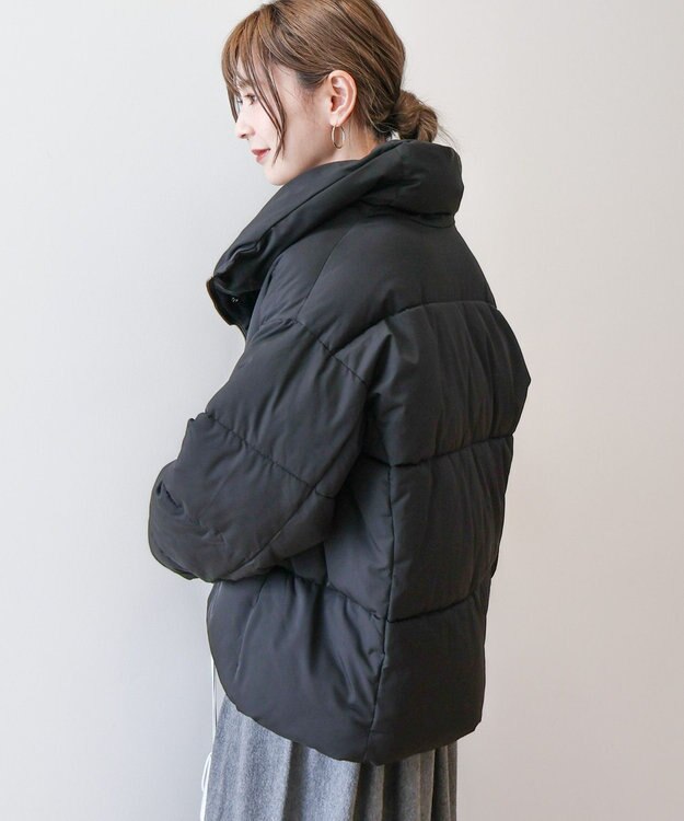 AMERICAN HOLIC リサイクル軽ポカ撥水加工スタンドショートコート Black