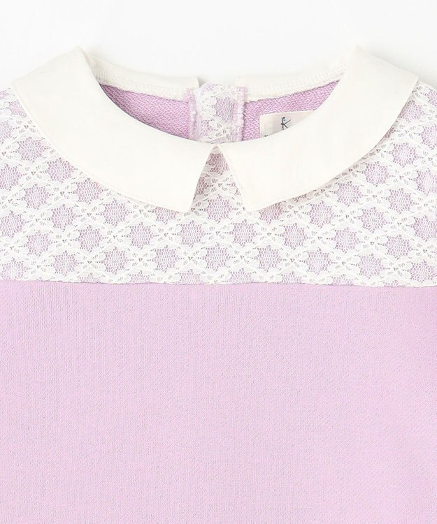 組曲 KIDS 【110-140㎝】レース トレーナー ラベンダー系