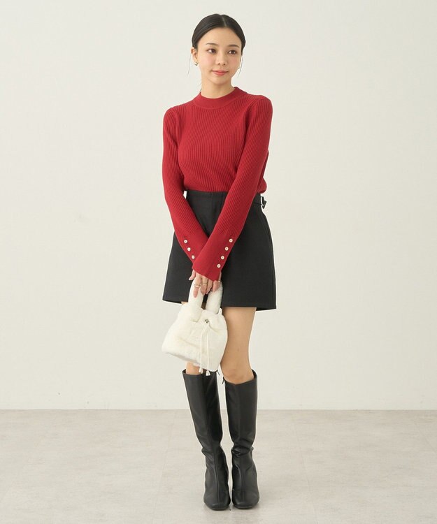 earth music&ecology サイドベルトショートパンツ Black