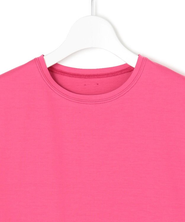 23区 【洗える】ハイエンド クルーネック Tシャツ マゼンタ系