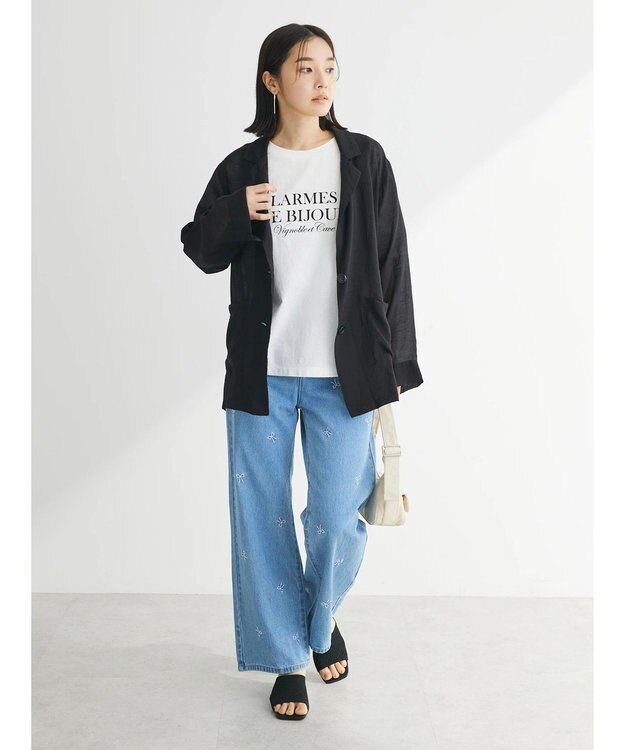 Green Parks 両面ロゴツアーボックスＴシャツ Off White