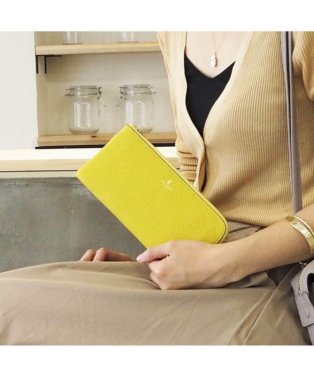 PELLE BORSA L字ファスナー長財布 Reinette Goods レネットグッズ 47184785 イエロー