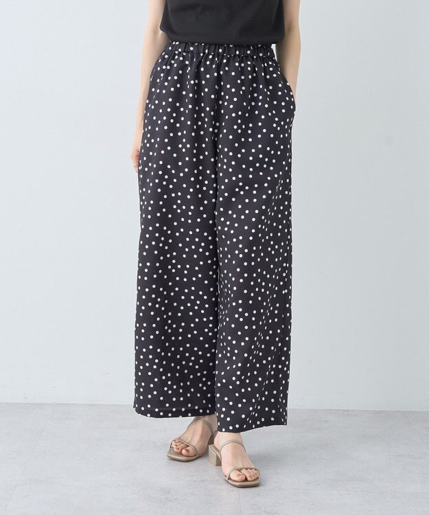 earth music&ecology 【接触冷感】アソートリラックスパンツ Dot