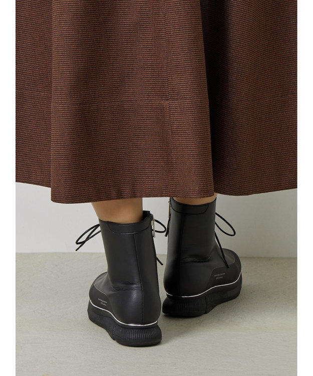 ASICS WALKING ペダラ ライドウォーク コネクト ブーツ レディース WC245L 3.5cm ヒール 2E ブラック系