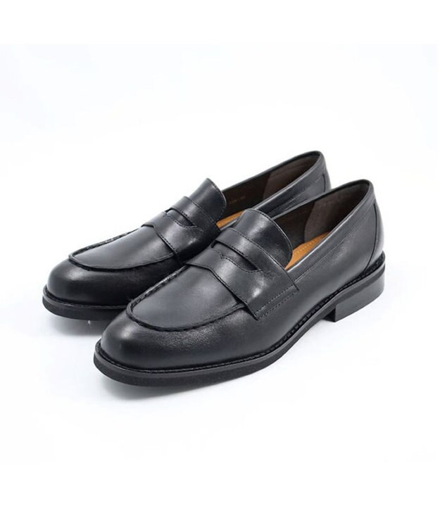 APOM イタリアンレザー ペニーローファー 30 ブラック