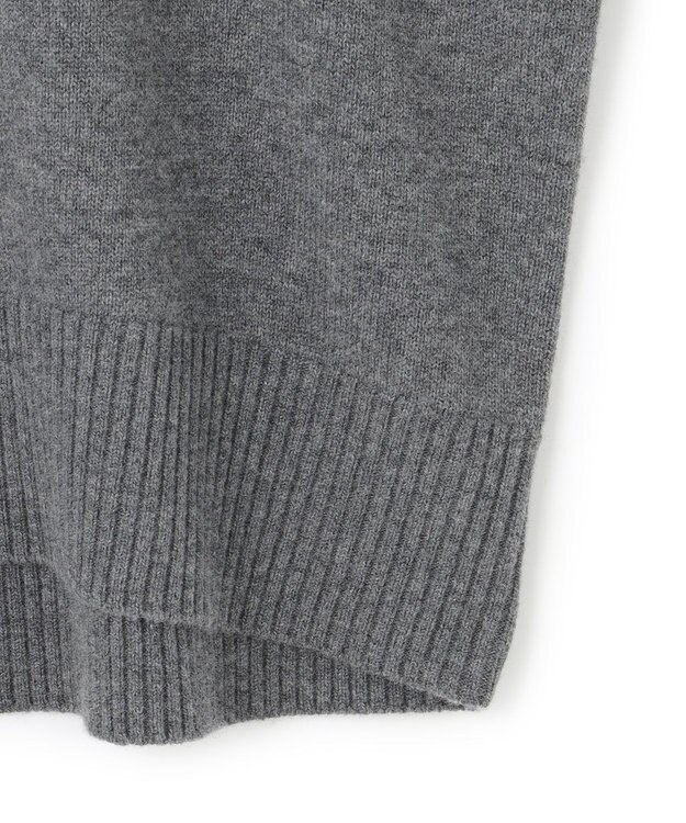 ICB L 【新色追加】ソフトカシミヤミックス ハイネックニット ミディアムグレー