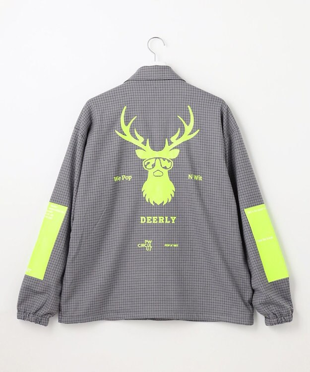 PW CIRCULUS 【MEN】CLASSICAL×SPORTY　チェック柄コーチジャケット グレー系5