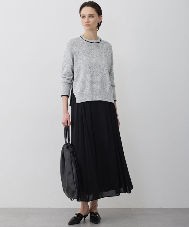 ICB 【先行予約】 ハイツイストドライメッシュ フレアスカート ブラック