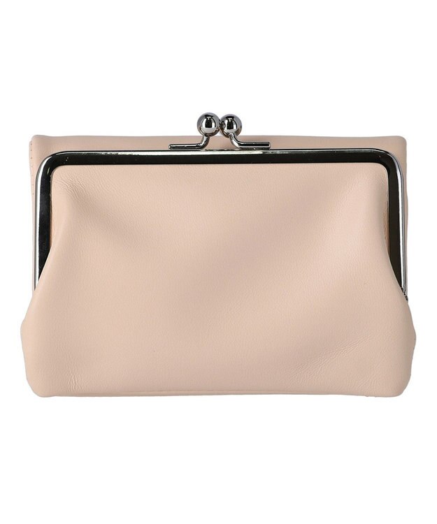 tsumori chisato CARRY キラキラ石 がま口 2つ折り財布 ベージュ