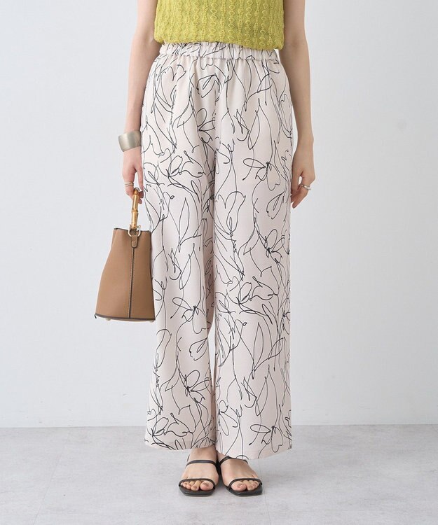 earth music&ecology 【接触冷感】アソートリラックスパンツ Flower