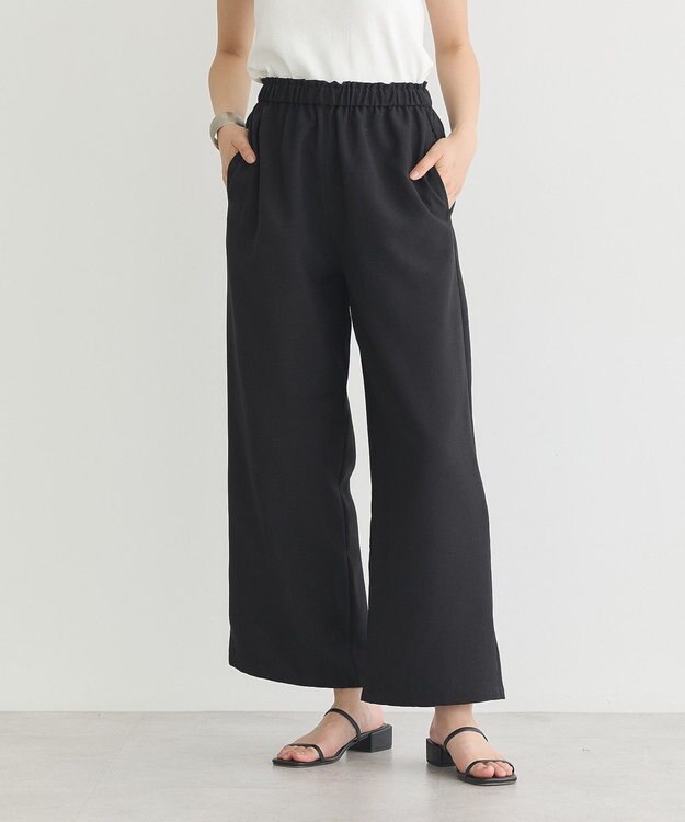 earth music&ecology 【接触冷感】アソートリラックスパンツ Black