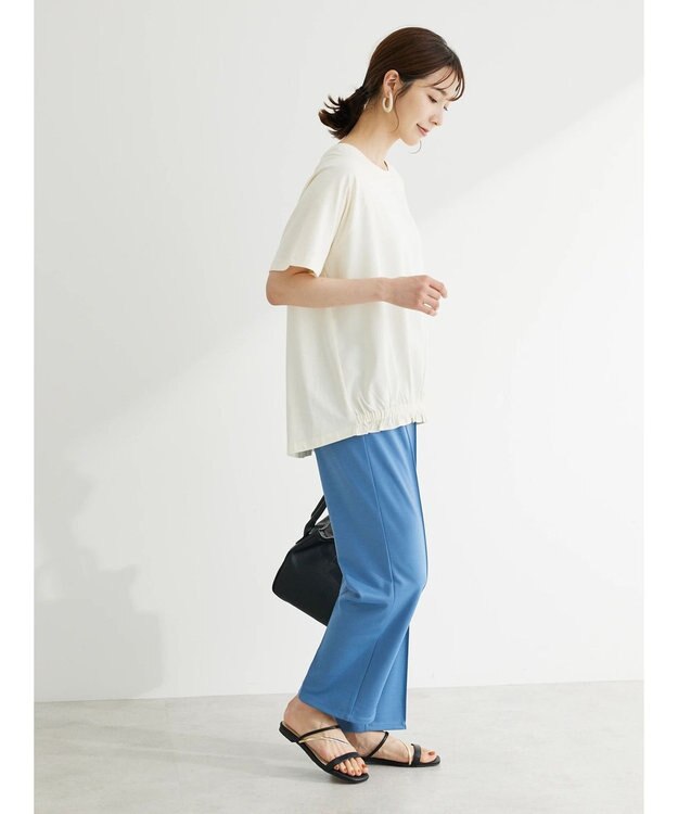 Green Parks 前ゴムドッキングカットプルオーバー Ecru