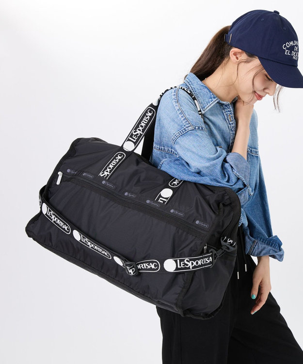 LeSportsac DELUXE LG WEEKENDER/ロゴジャカードブラック ロゴジャカードブラック