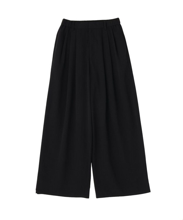Green Parks セミワイドスラックスパンツ Black