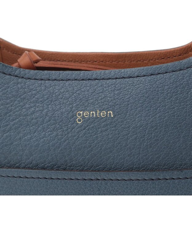 genten タスカ ショルダーバッグM レトロブルー