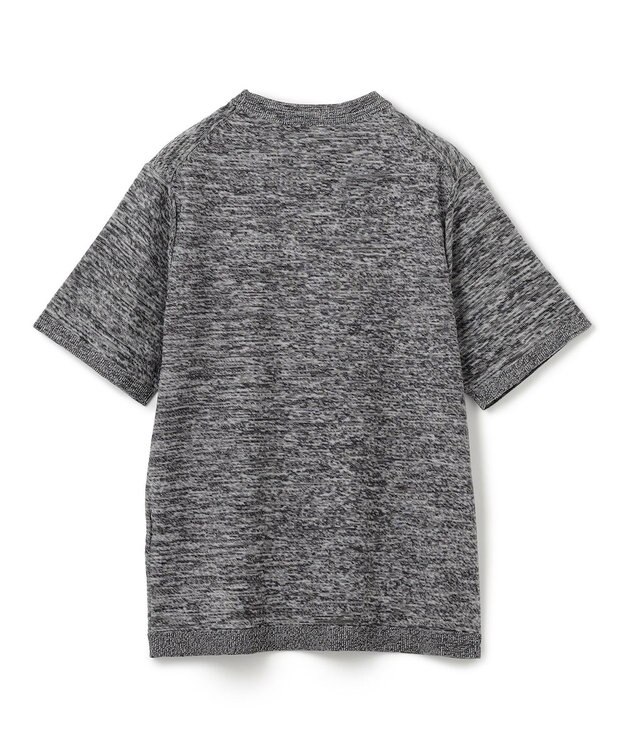 JOSEPH HOMME レクサスムリネ　クルーネック半袖ニット ライトグレー系