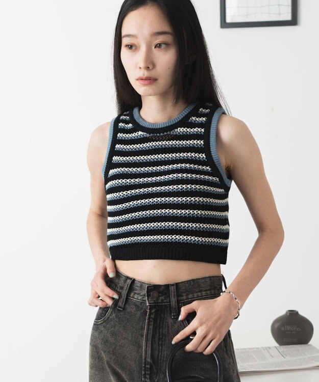 WEGO メッシュタンク ブルー