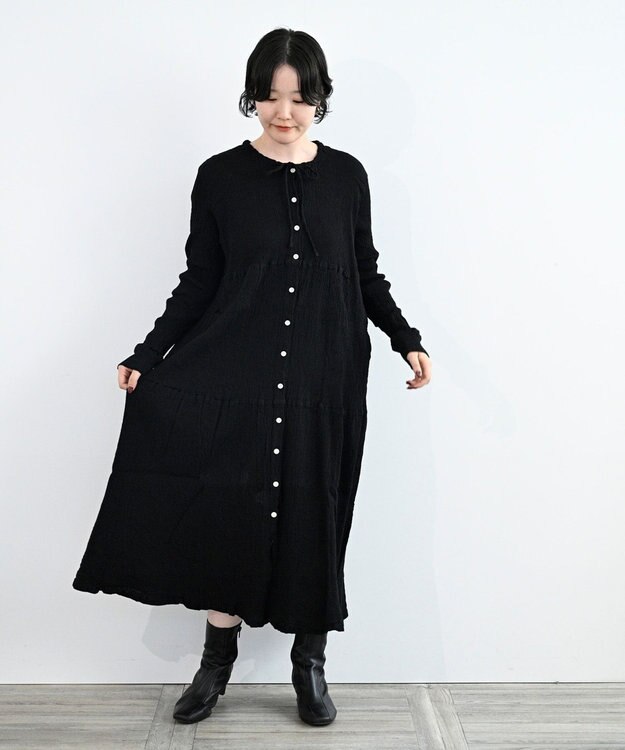 crêprie tsumori chisato creperie DRESS クレプリ ロングワンピース BLACK