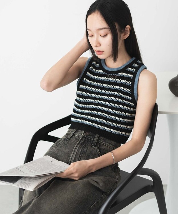 WEGO メッシュタンク ブルー