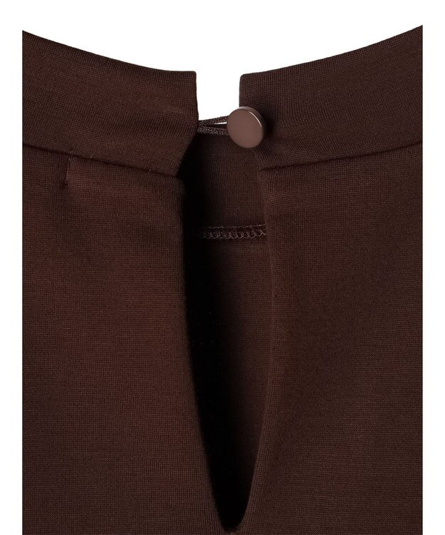 Green Parks armonia．異素材切替ワンピース Brown