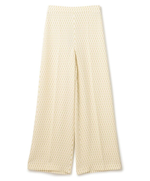 JOSEPH アルコーブプリント　ワイドトラウザーズ Pale Olive/Ivory