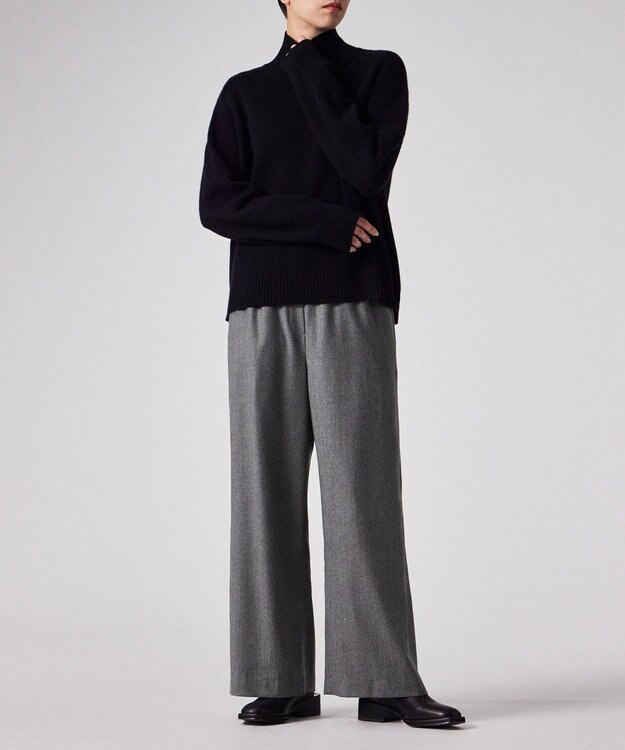 Paul Smith ウールフランネル ワイドパンツ グレー