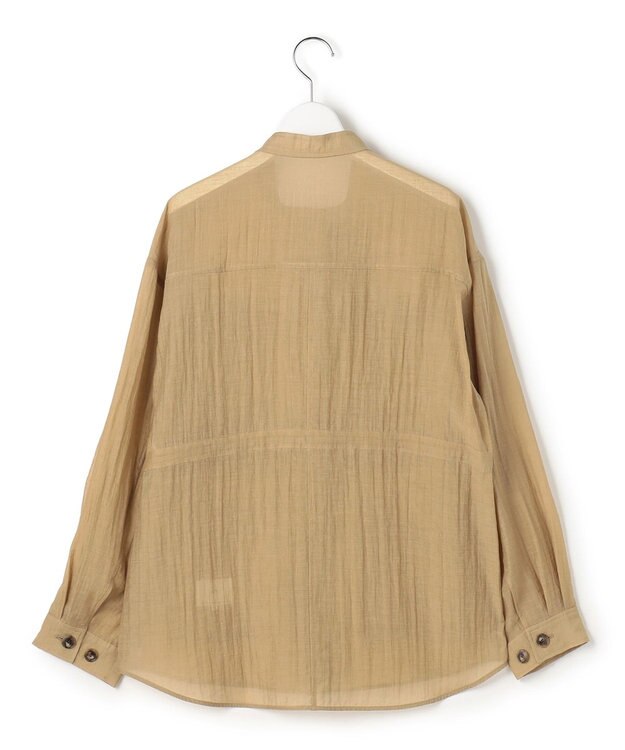 23区 【先行予約】リネンミックスシアースラブ ミリタリージャケット ベージュ系