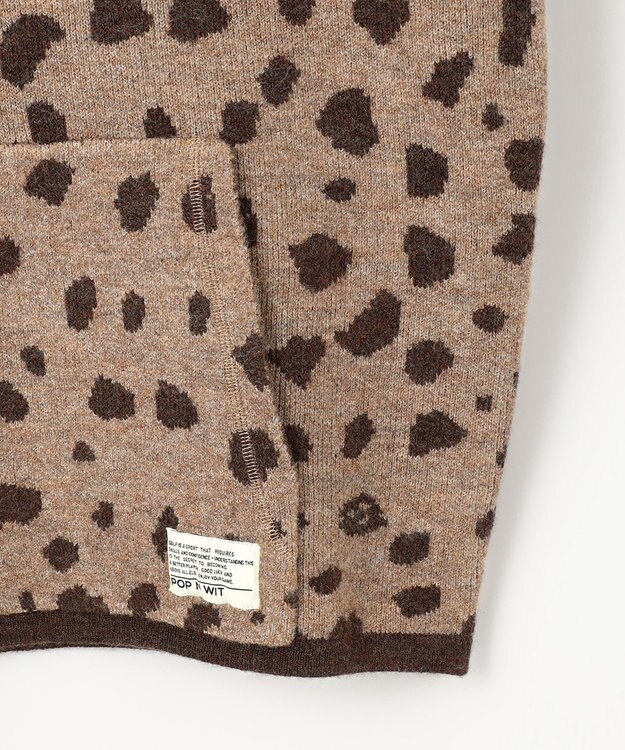 PW CIRCULUS 【WOMEN】SNOW LEOPARD柄フーディー ベージュ系5