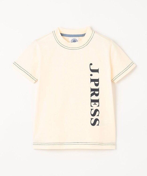 J.PRESS KIDS 【100-130㎝】ブランドロゴ 半袖Tシャツ アイボリー系