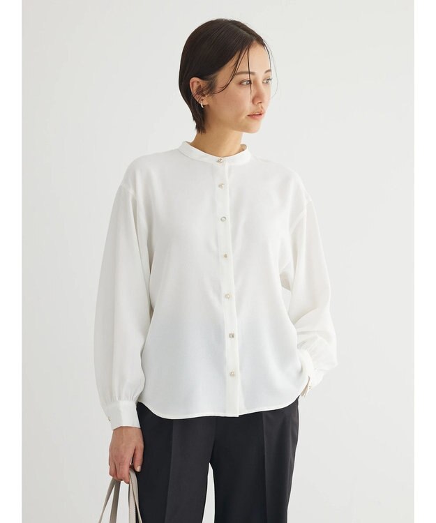 Green Parks ・ＥＬＥＮＣＡＲＥ　ＤＵＥ　バックプリーツブラウス Off White