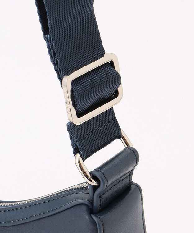 Y'SACCS イタリアンシープ　マルチポーチ付き　ホーボーバッグ ネイビー