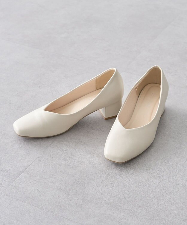Green Parks すぐラクパンプス Ivory