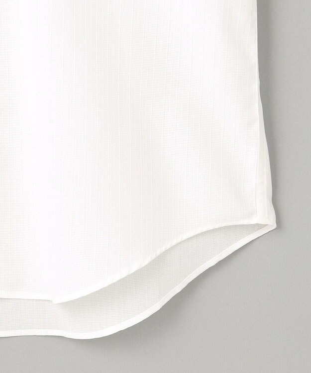 GOTAIRIKU 春夏向け【形態安定】SUMMERPREMIUMPLEATS_スナップダウンカラー 半袖ドレスシャツ(26年モデル) 織柄ドビーストライプ