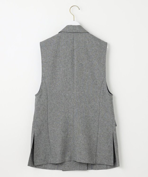 ANY SIS 【洗える】ツイード ジレ モノトーンミックス