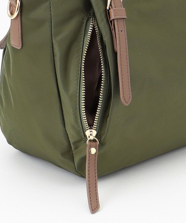 LA BAGAGERIE 【MONICA】ナイロン2WAYトートバッグ Sサイズ カーキ