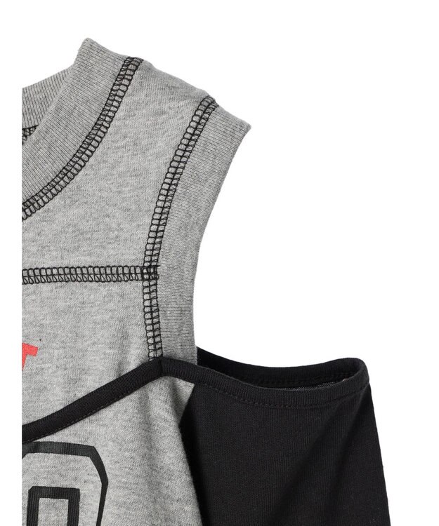 Green Parks ＥＧＯＩＳＴ　肩開きロゴ長袖プルオーバー Gray