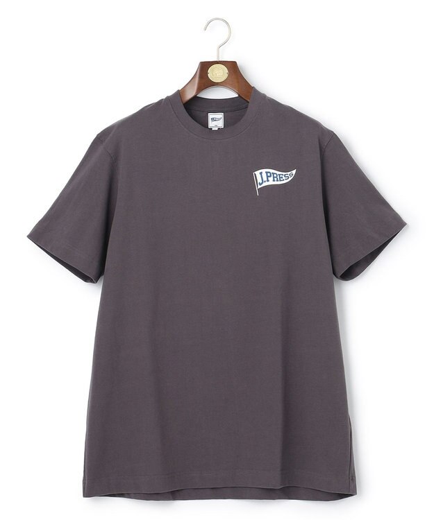 J.PRESS MEN 【Pennant Label】T-Shirt / J.PRESS Flag グレー系