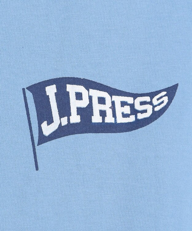 J.PRESS MEN 【Pennant Label】T-Shirt / J.PRESS Flag ブルー系