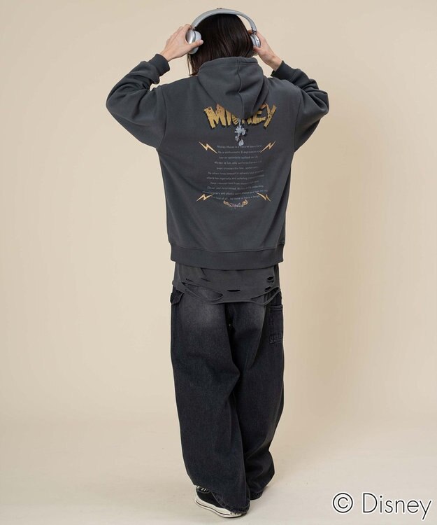 WEGO 【ユニセックス着用ITEM/25年秋冬新作】DISNEYグラフィックプルオーバー スミクロ