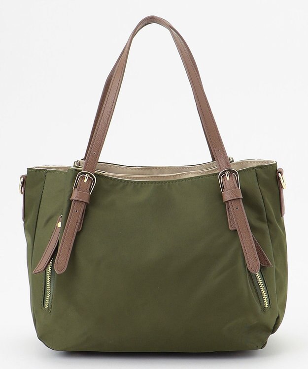 LA BAGAGERIE 【MONICA】ナイロン2WAYトートバッグ Sサイズ カーキ