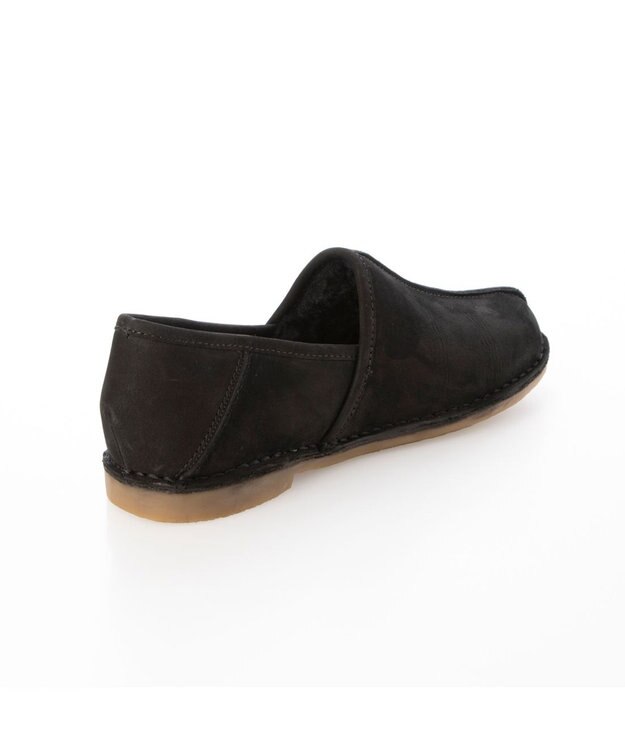 ing <ing>【サスティナブルシリーズ】ムートンバブーシュシューズ ブラックヌバック