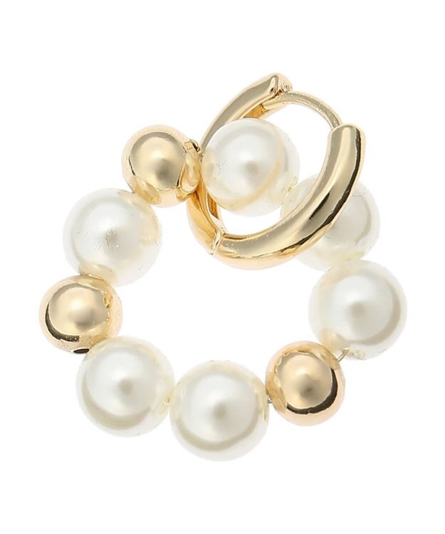 AMERICAN HOLIC パール×メタル２ＷＡＹピアス Gold