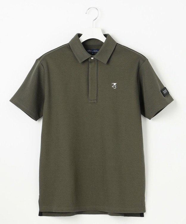 23区GOLF 【MEN】温度調節素材『サーモアジャスト』シンプル ポロシャツ カーキ系