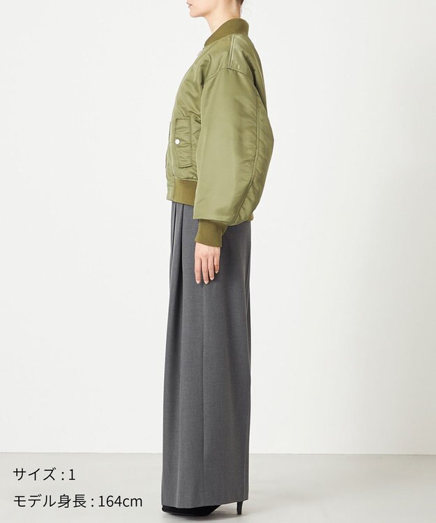 NAVE 【Nave】ファーカラーMA-1 カーキ系