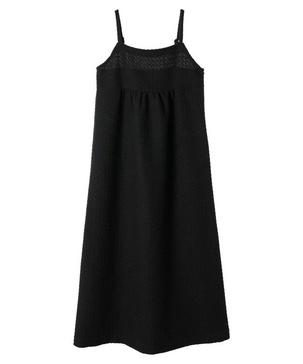 Green Parks armonia．表面感素材ジャンスカ Black