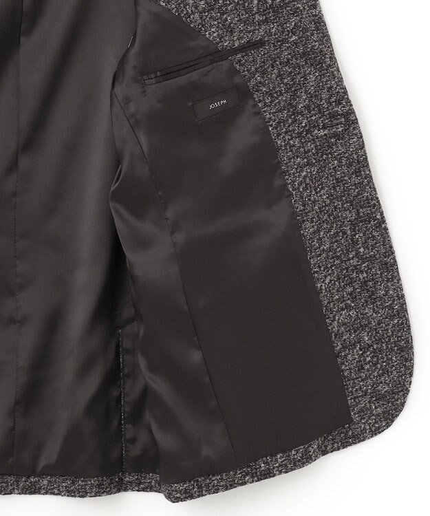 JOSEPH HOMME ROMA TWEED JERSEY JACKET ライトグレー系