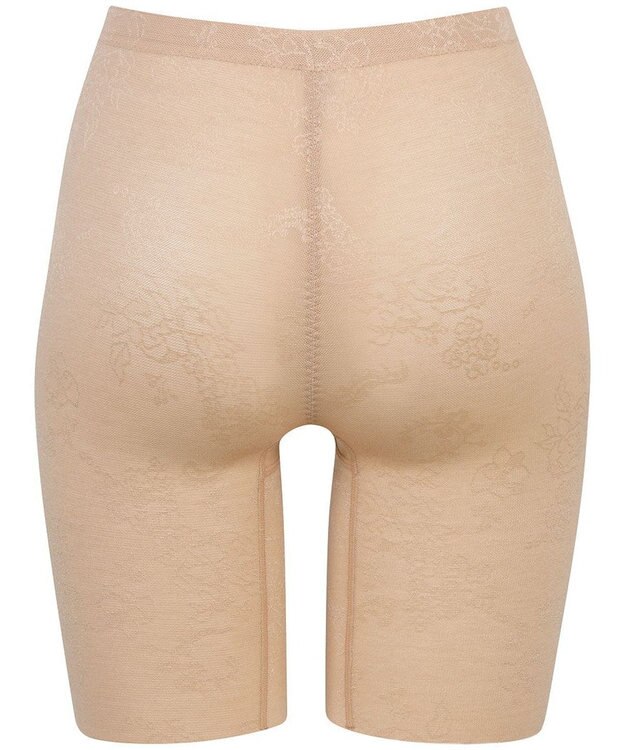 WACOAL ガードル ロング丈 【EverChic】 綿混メッシュ生地(本体) 通気性(本体) ほどよくおなか押さえ フリーカッティング仕様(裾) レディース GRC430 /ワコール カラシ