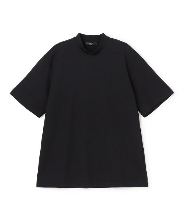 JOSEPH HOMME 【新色追加】ハイゲージベアスムース　モックネックＴシャツ ブラック系
