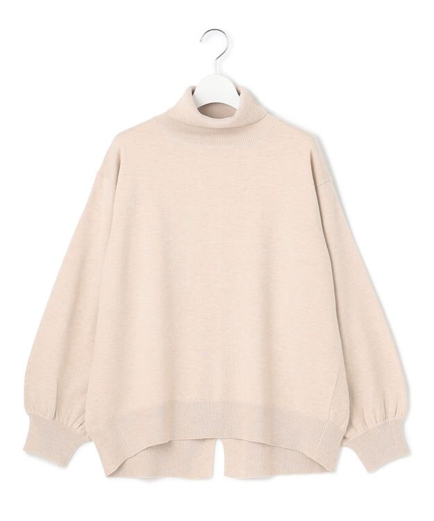 J.PRESS YORK STREET 【WOMEN】ANTI PILLING WOOL ロールネックニット アイボリー系